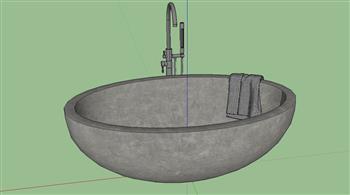 浴缸SU模型