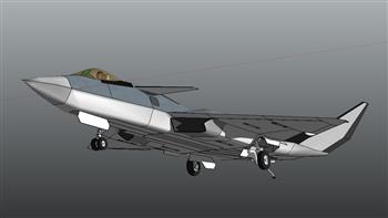 6代隐身战斗机SU模型