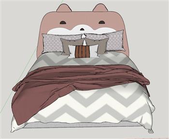 熊熊儿童床床铺SU模型