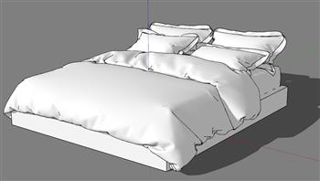 床铺床具SU模型