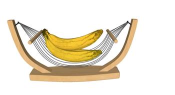 香蕉水果盘装饰品SU模型