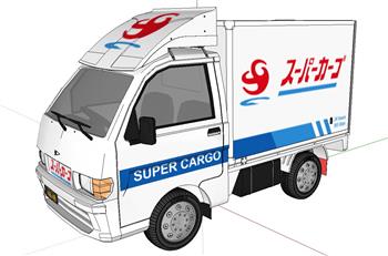 日本小货车卡车SU模型