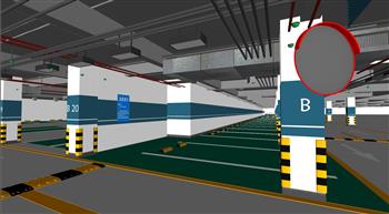 su地下停车场减速带模型网(ID27422)
