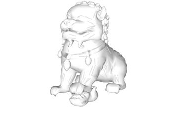 石狮子雕像雕塑SU模型
