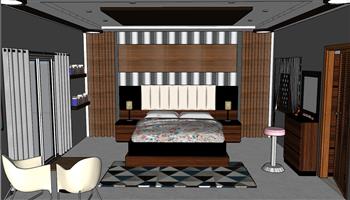 卧室房间SU模型