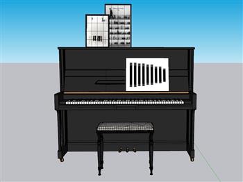 钢琴乐器SU模型