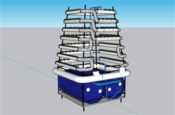鱼菜系统养殖SU模型