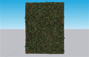 绿植墙植物墙SU模型