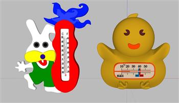 儿童体温针体温计SU模型