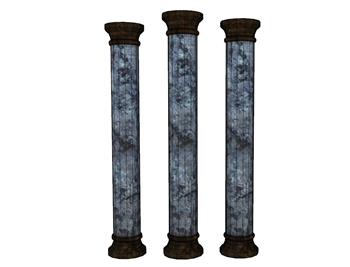 石柱景观柱罗马柱SU模型