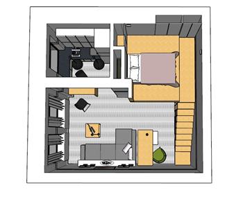 复式公寓住宅SU模型