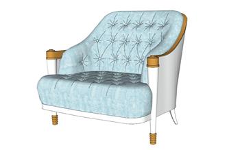 扶手椅沙发椅SU模型