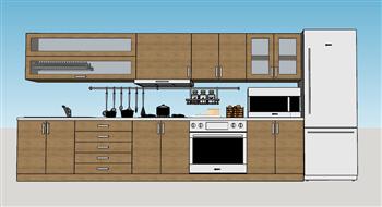 厨房橱柜su模型免费(ID32480)