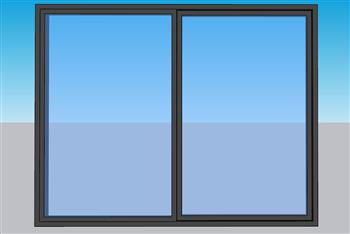 玻璃窗窗户窗口SU模型
