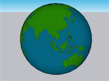 圆形地球su素材(ID32902)