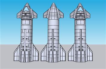 火箭发射航天SU模型