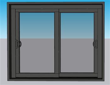 玻璃窗窗口窗户的su模型(ID33425)