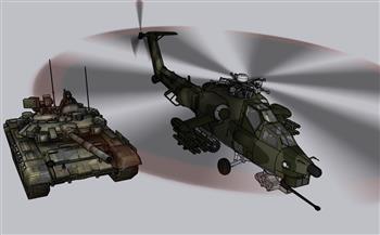 直升机坦克武装SU模型