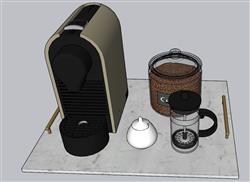 厨房道具豆浆机SU模型