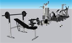 健身器材SU模型