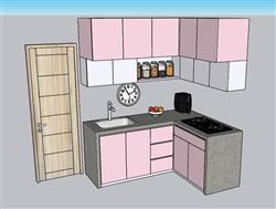 厨房橱柜果盘SU模型
