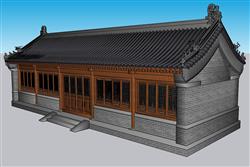 中式建筑SU模型