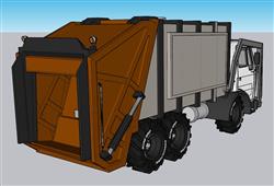 垃圾车环卫车环卫SU模型