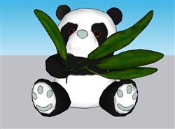 大熊猫玩具SU模型