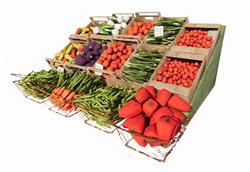 生鲜超市蔬果架SU模型