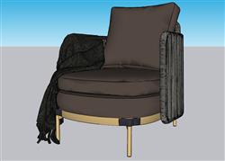 沙发椅扶手椅SU模型