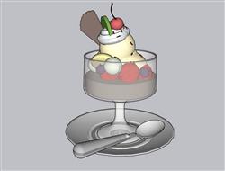 冰激凌冰淇淋美食SU模型