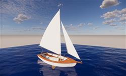帆船小船SU模型