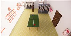 乒乓球活动室SU模型