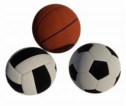 体育用品篮球足球SU模型