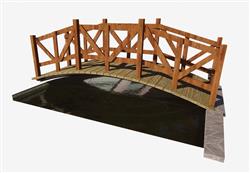 中式木桥拱桥su模型(ID39851)