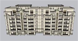 单元楼公寓SU模型