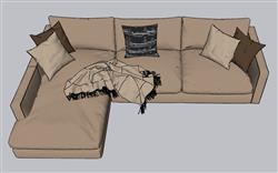 L型沙发草图模型(ID44987)