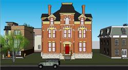 欧式建筑别墅房子草图模型(ID49095)