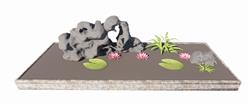 景观珊瑚石荷花池草图模型(ID51232)