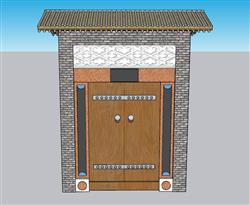 门头入户门院门草图模型(ID52106)