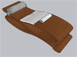 休闲躺椅太阳椅草图模型(ID52203)