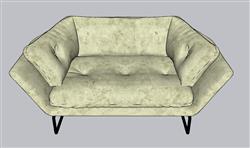 单人座的沙发草图模型(ID53194)