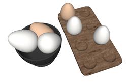 鸡蛋SU模型