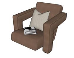 扶手椅椅子SU模型