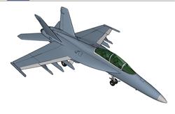 单座双发战斗机飞机SU模型(ID67763)-www.1skp.com