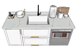 小型橱柜水槽su模型(ID72879)