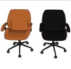 旋转椅办公椅su模型(ID88222)