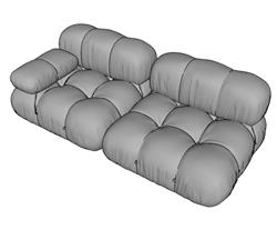 软包沙发SU模型