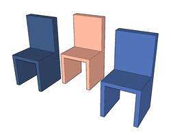 儿童坐凳椅子su模型(ID90354)