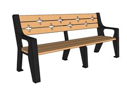 公园椅长椅su模型(ID90544)
